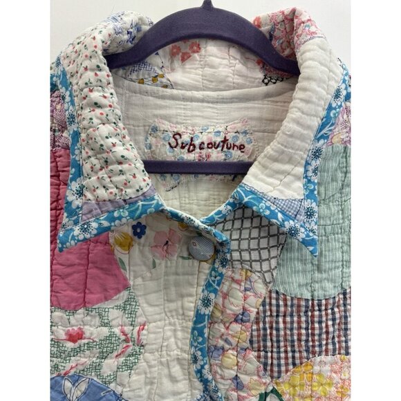Handmade Apple Core Quilt Jacket Subcouture by Mentorsilly Size XL - Picture 10 of 16